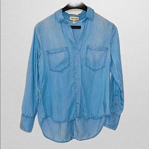 Cloth & Stone Long Sleeve Chambray Top